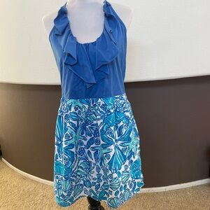 Lilly Pulitzer Blue halter dress